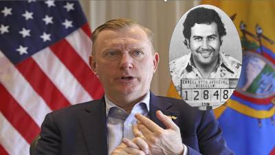 Embajador de EE.UU. mencionó a Pablo Escobar para graficar que la ley en Ecuador "no funciona" Embajador de EE.UU. mencionó a Pablo Escobar para graficar que la ley en Ecuador "no funciona"