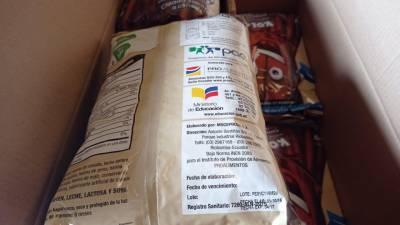 Los alimentos estaban caducos desde 2017. Los alimentos estaban caducos desde 2017.