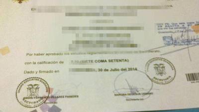 Desarticulan en Quito a banda dedicada a falsificar documentos Desarticulan en Quito a banda dedicada a falsificar documentos