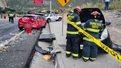Diligencia judicial por un anterior siniestro se realizaba cerca del accidente m&uacute;ltiple en Guayllabamba