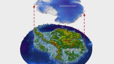 Descubren un gran sistema de cañones bajo la Antártida Descubren un gran sistema de cañones bajo la Antártida