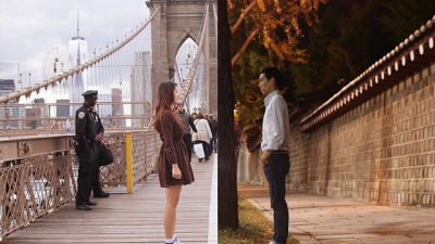 Pareja que lleva relación a larga distancia conmueve con sus fotos Pareja que lleva relación a larga distancia conmueve con sus fotos