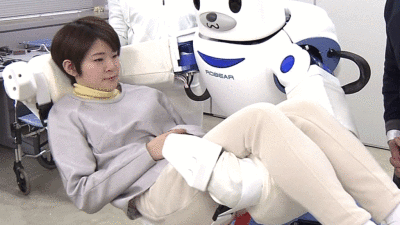 Crean en Japón un "oso-robot" para ayudar a personas con movilidad reducida Crean en Japón un "oso-robot" para ayudar a personas con movilidad reducida