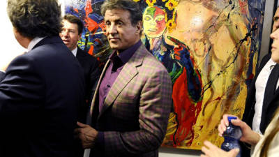 Las pinturas de Sylvester Stallone en el museo de arte moderno de Niza Las pinturas de Sylvester Stallone en el museo de arte moderno de Niza