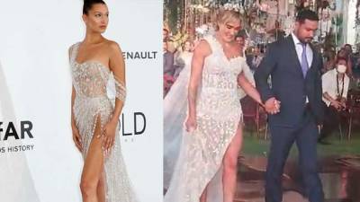 El vestido de novia de Cynthia Viteri fue inspirado en el atuendo de la supermodelo Bella Hadid