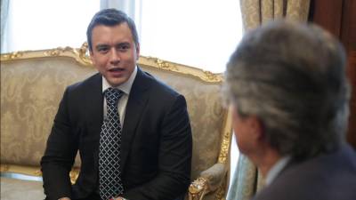 Daniel Noboa y Guillermo Lasso empiezan la transición de Gobierno, con una reunión en Carondelet Daniel Noboa y Guillermo Lasso empiezan la transición de Gobierno, con una reunión en Carondelet