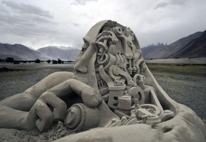 Las gigantescas esculturas de arena de Bélgica