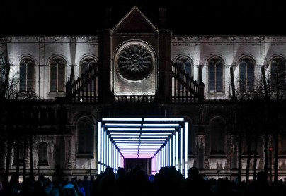 Se enciende la noche durante el Festival Brillante de Bruselas