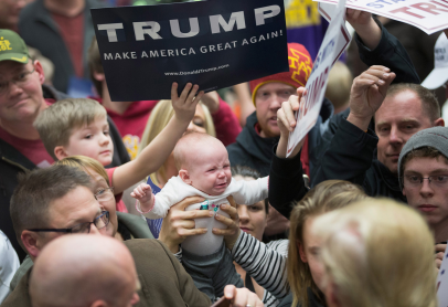 Escenas de Iowa durante las elecciones presidenciales