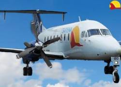 Imagen del avión que se estrelló.