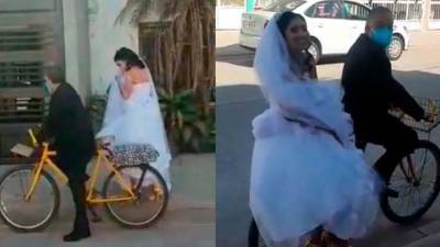 Padre lleva a su hija en bicicleta el día de su boda por un conmovedor motivo Padre lleva a su hija en bicicleta el día de su boda por un conmovedor motivo