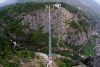 El nuevo puente transparente de Hunan en china