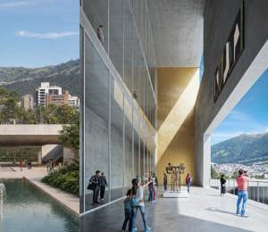 Fotografía que muestra las fachadas de Ecos de Sol, el proyecto descartado por el Gobierno.