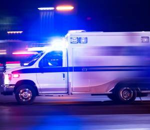 Fotografía referencial de una ambulancia.