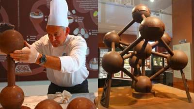 Los monumentos de chocolate en Bruselas Los monumentos de chocolate en Bruselas