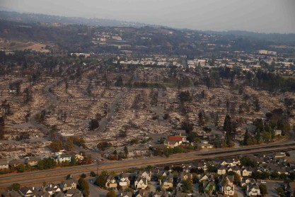 Resultado de los incendios forestales en California