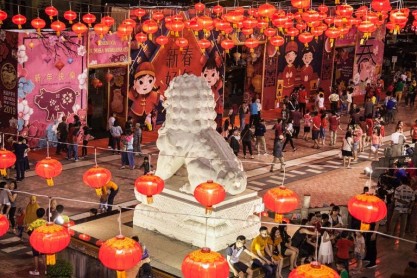 Los chinos celebran la llegada del Año del Cerdo