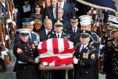Duelo estadounidense por funeral de George H.W. Bush