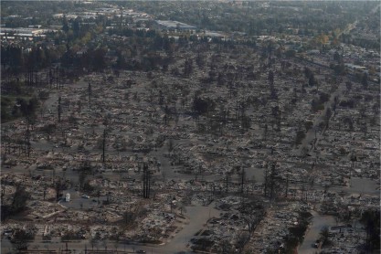 Resultado de los incendios forestales en California