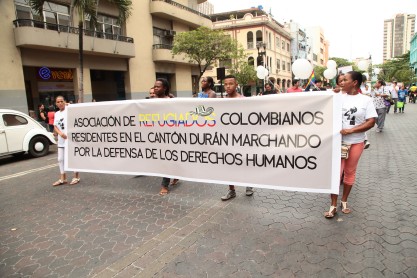 Organizaciones sociales marcharon en Guayaquil por el Día Internacional de los DDHH