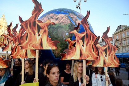 Manifestación mundial contra el cambio climático