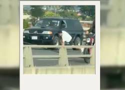Policía mató a su esposa en el Puente de la Unidad Nacional.