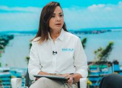 Marcela Aguiñaga habla sobre la crisis del correísmo.