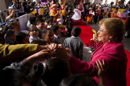 Visita de Michelle Bachelet a Ecuador