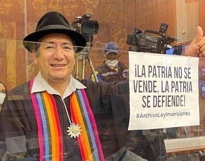 Salvador Quishpe arremete contra Lasso y exige el nombre de los asambleístas ladrones