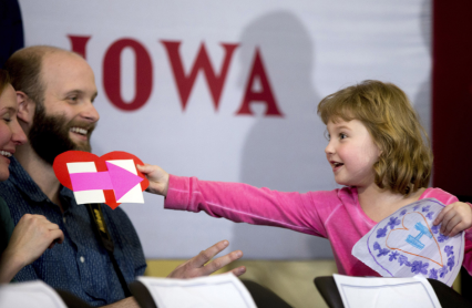 Escenas de Iowa durante las elecciones presidenciales