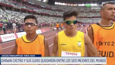 Darwin Castro se llevó el primer diploma tricolor en los Juegos Paralímpicos de Tokio Darwin Castro se llevó el primer diploma tricolor en los Juegos Paralímpicos de Tokio