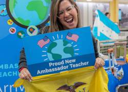 Docentes ecuatorianos viajan cada año para trabajar en escuelas de Estados Unidos.