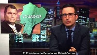 Rafael Correa volvió a hablar sobre John Oliver en redes sociales Rafael Correa volvió a hablar sobre John Oliver en redes sociales