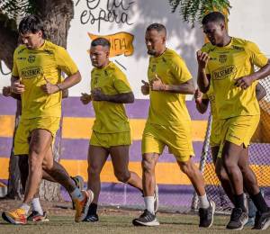 Jugadores de Barcelona SC entrenando el día lunes 5 de agosto de 2026.