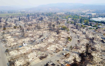 Resultado de los incendios forestales en California