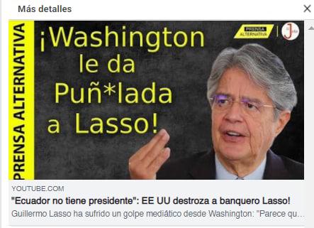 $!Un artículo de The Washington Post no es un mensaje de la Casa Blanca hacia Guillermo Lasso