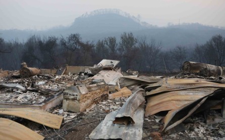 Resultado de los incendios forestales en California