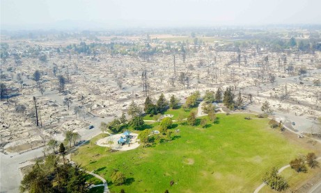 Resultado de los incendios forestales en California