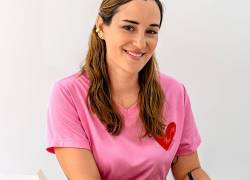 La artista plástica Camille Gamarra, fundadora de Proyecto Abrazo.