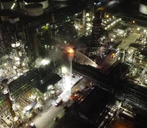 Fotografía que muestra el siniestro en las instalaciones.