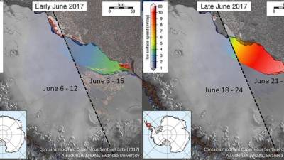 Uno de los mayores iceberg se desprende en la Ant&aacute;rtida