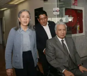 El expresidente Lenín Moreno y su esposa, Rocío González.