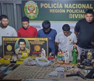 Presuntos integrantes de la organización criminal Los Tiguerones Trux.