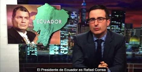 Rafael Correa volvió a hablar sobre John Oliver en redes sociales