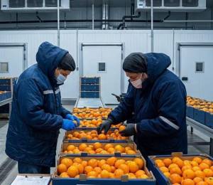 La mandarina Tango de Ecuador es una variedad sin semillas, de piel lisa y brillante. (Representación visual con IA)