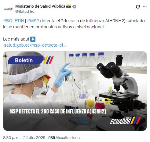 $!Anuncio del Ministerio de Salud.
