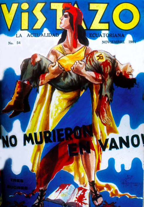 $!Edición 54 de Revista Vistazo, en honor a los estudiantes del colegio Vicente Rocafuerte que murieron en las calles en una protesta contra el Gobierno de la época.