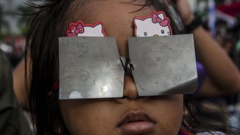 Las mejores fotografías del único eclipse total de sol de 2016