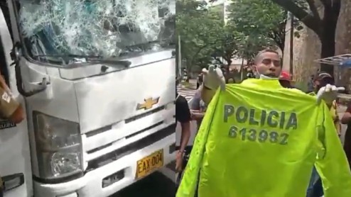 Video muestra a policías vestidos de civiles atacar a manifestantes en Colombia
