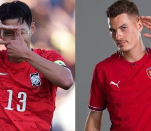 Son Heung-Min es jugador de Corea del Sur, mientras que Patrik Schick es jugador de República Checa.